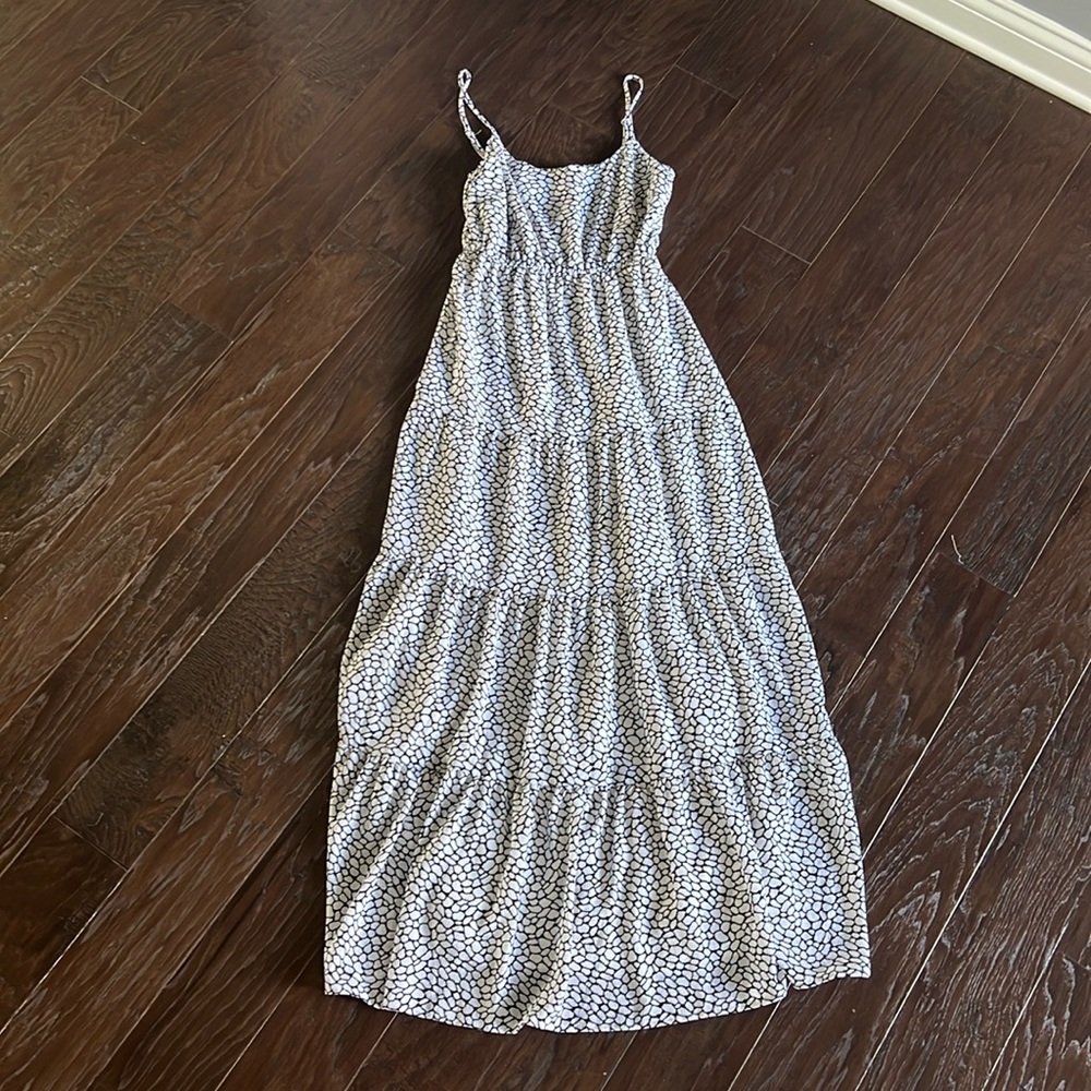 Like New Michael Kors Tiered B&W Maxi Dress